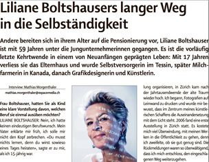 Interne Seite: Liliane Boltshauser, Coach - Künstlerin - Grafikdesignerin